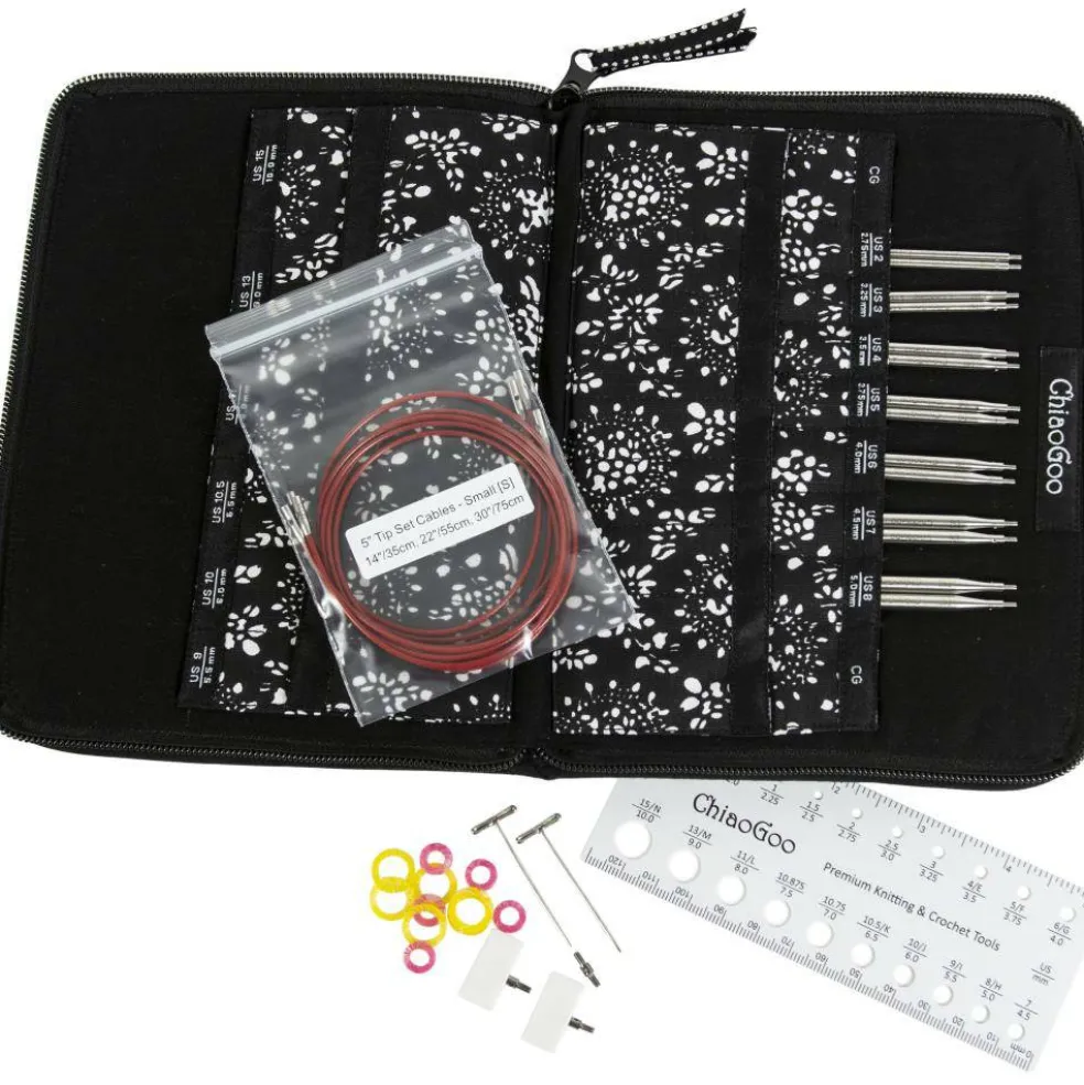 ChiaoGoo TWIST Red Lace Interchangeable 5" Tip Set - Small - US 2-8 (2.75-5mm)