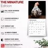 Chickens | 2027 7 x 14 Inch (Hanging) Monthly Mini Wall Calendar