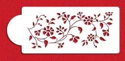 Chintz Floral Cake Stencil Side | C488 by Designer Stencils | Cake Decorating Tools |
