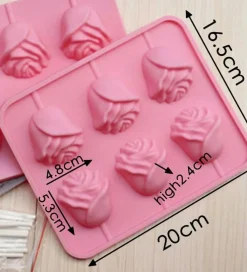 Chocolate Rose Pop Silicone Mold