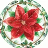 Christmas Blossom Dessert Plates