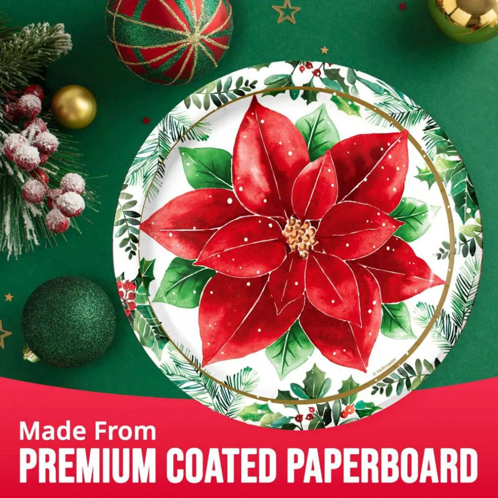 Christmas Blossom Dessert Plates