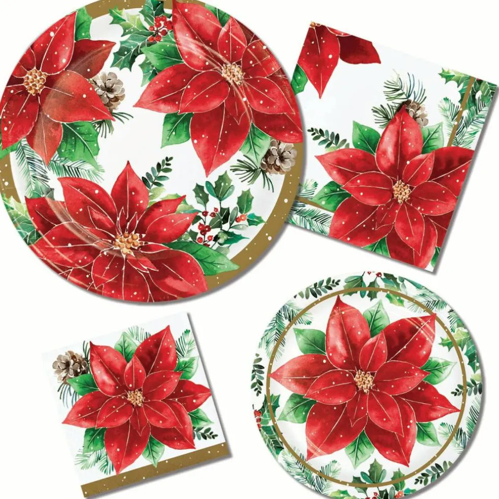 Christmas Blossom Dessert Plates