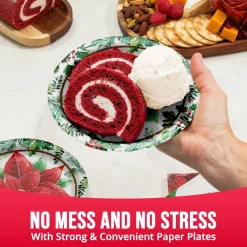 Christmas Blossom Dessert Plates