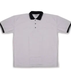 Christmas Central Men's White Knit Pullover Golf Polo Shirt - XXX-Large