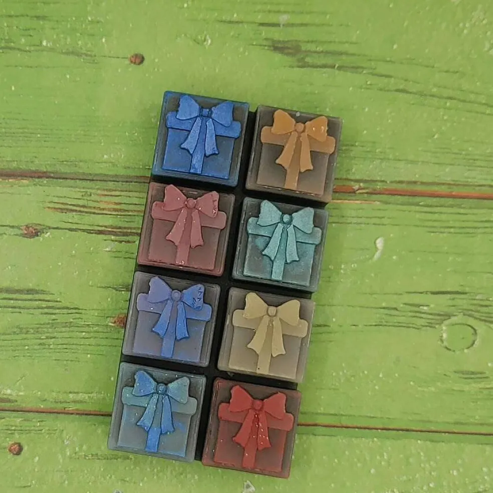 Christmas Presents Wax Melt Snap Bar Silicone Mold