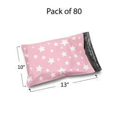 Christmas Snowflake Red Poly Mailer Envelopes 10x13