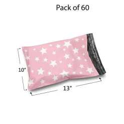 Christmas Snowflake Red Poly Mailer Envelopes 10x13