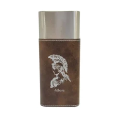 Cigar Case with Cutter - Athena Goddess of Wisdom - Leather