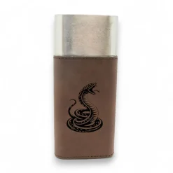 Cigar Case with Cutter - Coiled Snake - Leather