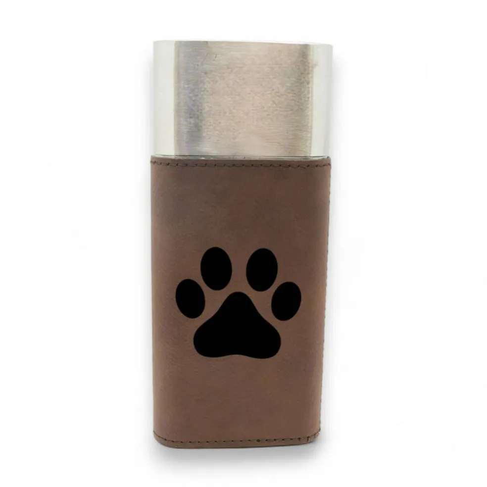 Cigar Case with Cutter - Dog Paw - Leather