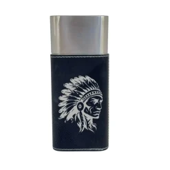 Cigar Case with Cutter - Indian Chief - Leather
