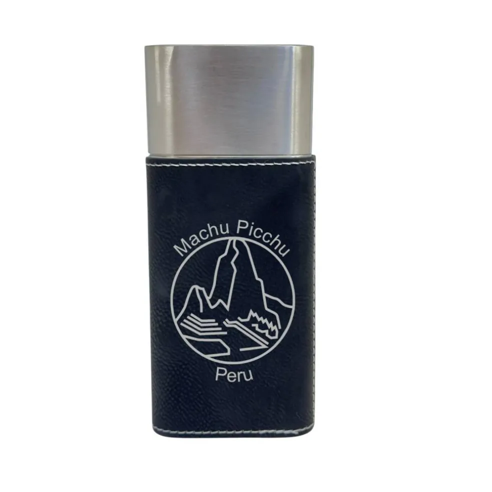 Cigar Case with Cutter - Machu Picchu Peru - Leather