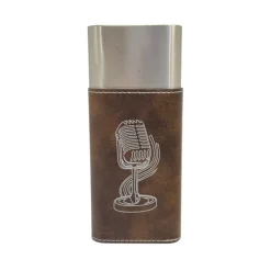 Cigar Case with Cutter - Microphone - Leather