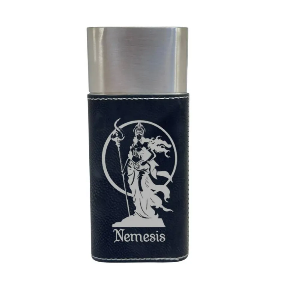 Cigar Case with Cutter - Nemesis Goddess of Revenge - Leather