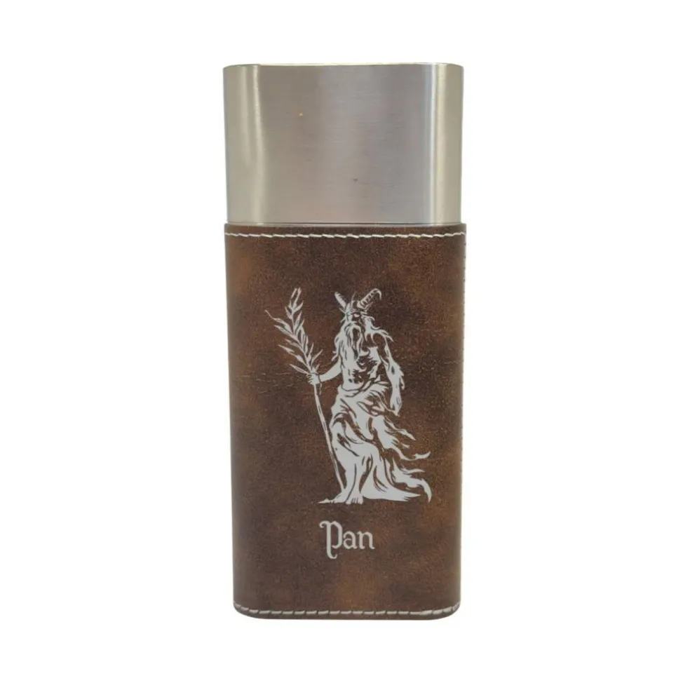 Cigar Case with Cutter - Pan God of Nature - Leather