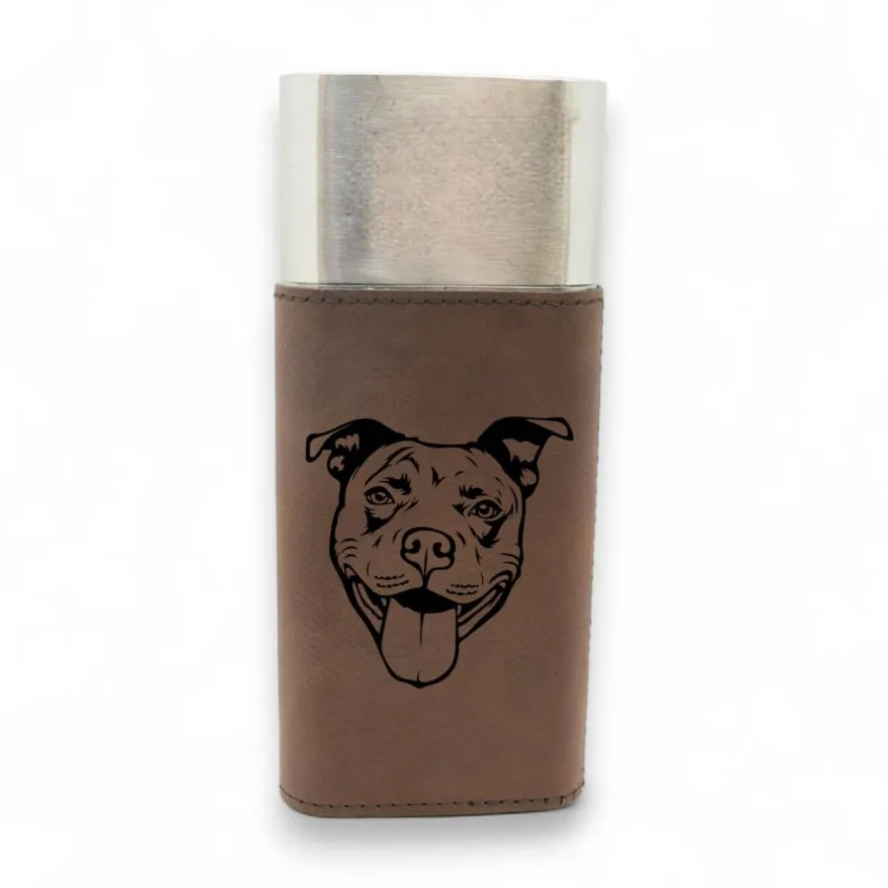 Cigar Case with Cutter - Pit Bull - Leather