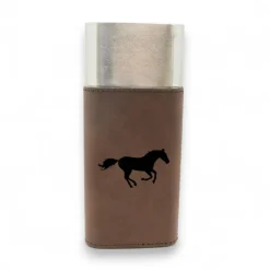 Cigar Case with Cutter - Running Horse - Leather