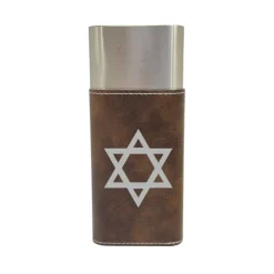 Cigar Case with Cutter - Star of David - Leather