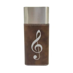 Cigar Case with Cutter - Treble Clef note - Leather