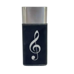Cigar Case with Cutter - Treble Clef note - Leather