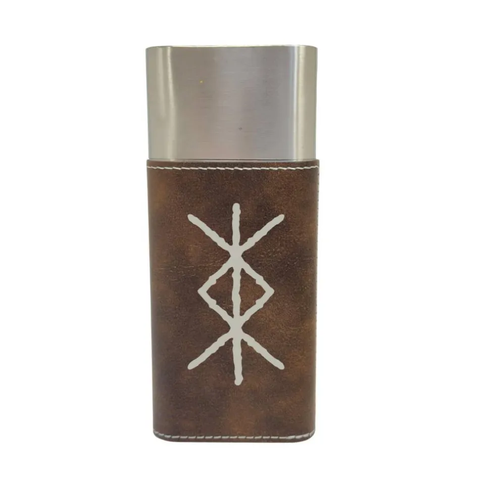 Cigar Case with Cutter - Viking Protection Rune Leather