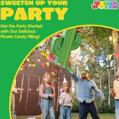 Cinco De Mayo Cactus Pinata for Kids Birthday Party, (16.75x11.25x3 in.) for Fun Fiesta Taco Party Supplies, Luau Event Photo Props, Mexican Theme Decoration, Carnivals Festivals, Taco Tuesday Event