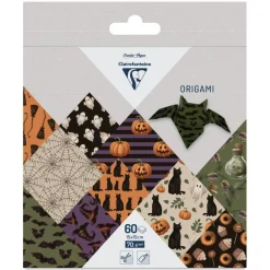 Clairefontaine Origami Paper - Halloween, 5.9" x 5.9", Pkg of 60