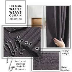 Clara Clark Bamboo Bathroom Accessories Set