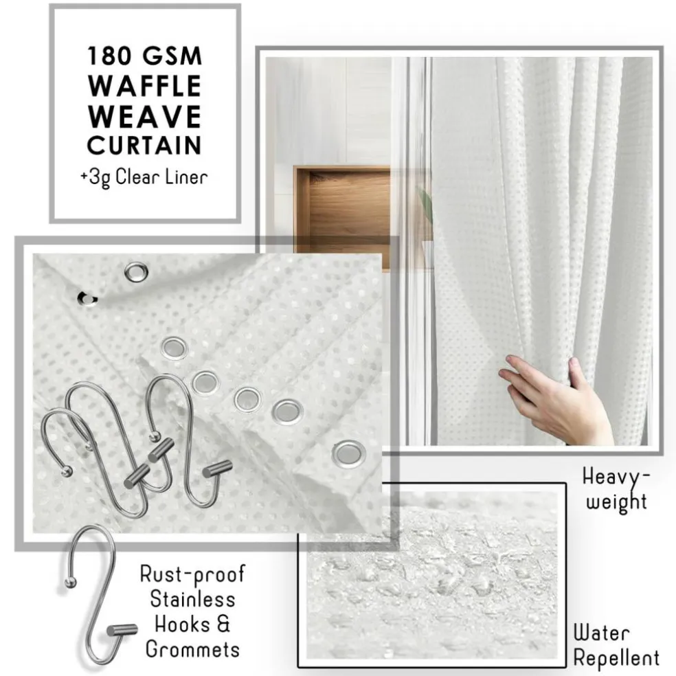 Clara Clark Bamboo Bathroom Accessories Set
