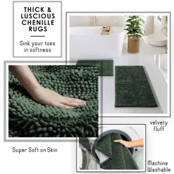 Clara Clark Bamboo Bathroom Accessories Set
