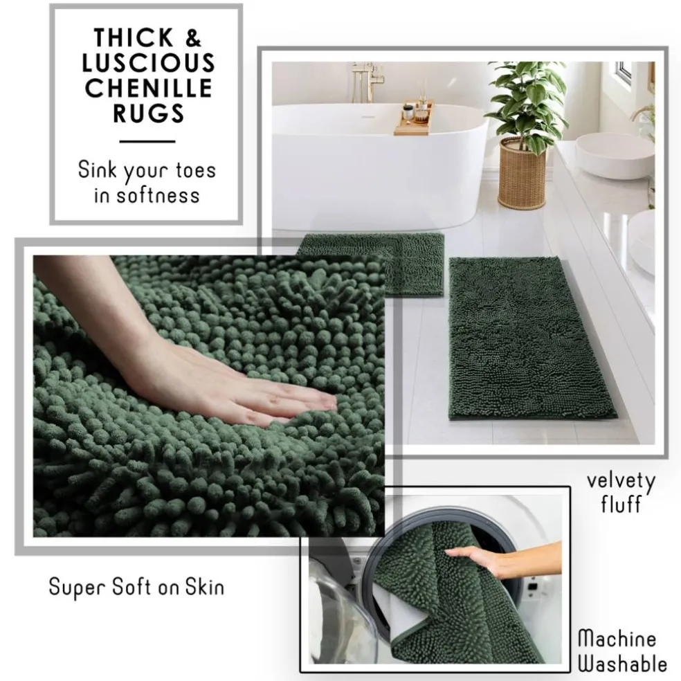 Clara Clark Bamboo Bathroom Accessories Set