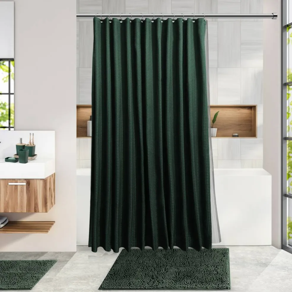 Clara Clark Bamboo Bathroom Accessories Set