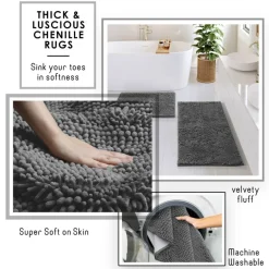 Clara Clark Bamboo Bathroom Accessories Set