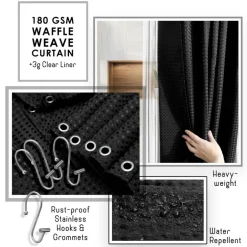 Clara Clark Bamboo Bathroom Accessories Set