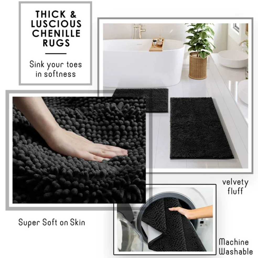 Clara Clark Bamboo Bathroom Accessories Set