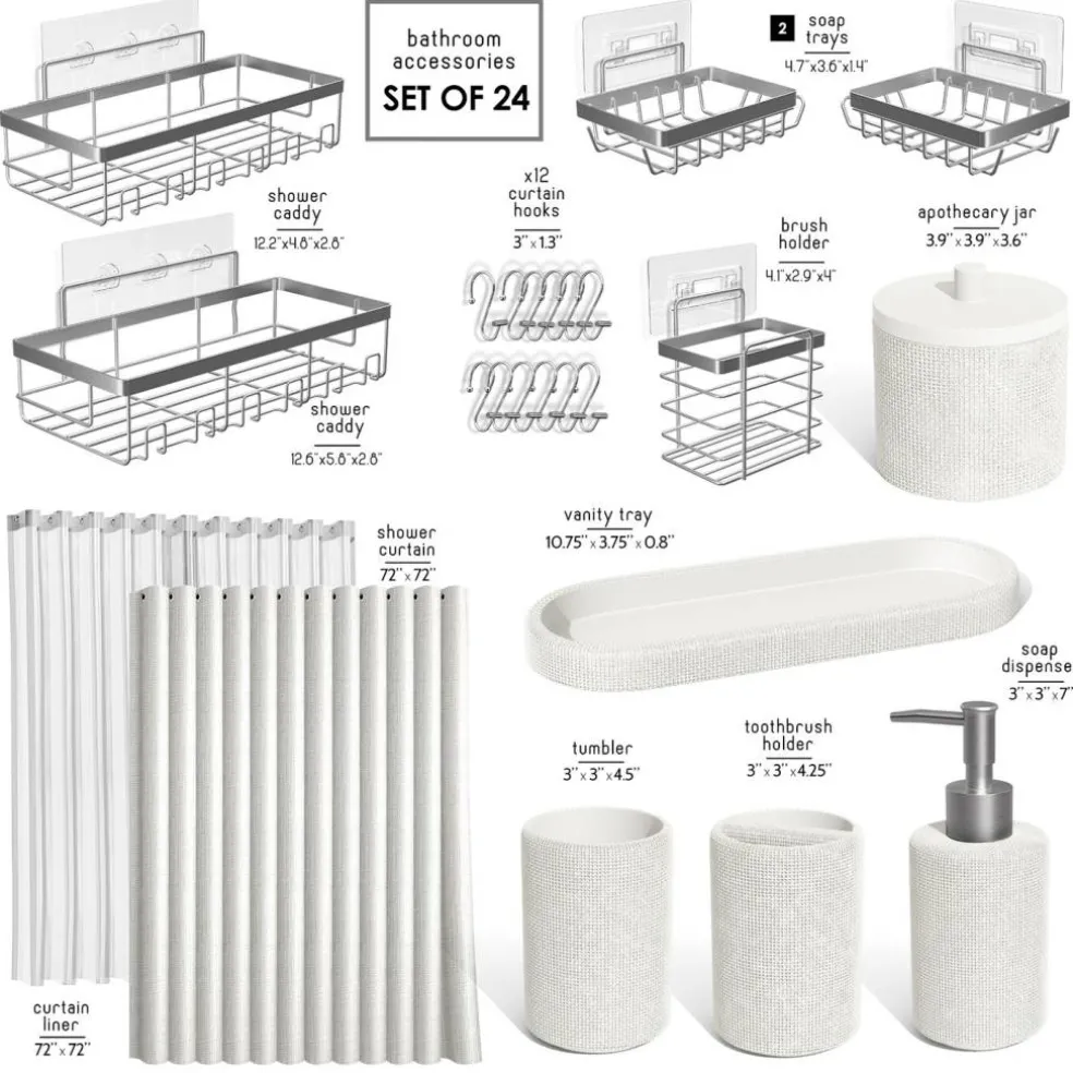 Clara Clark Bathroom Set