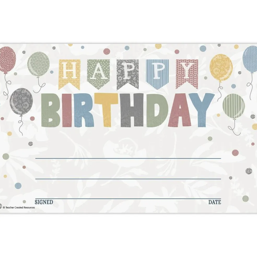Class Cottage Happy Birthday Awards