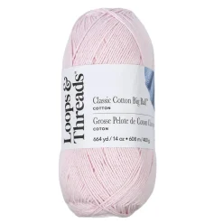 Classic Cotton Big Ball™ Solid Yarn by Loops & Threads®