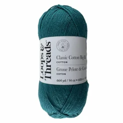 Classic Cotton Big Ball™ Solid Yarn by Loops & Threads®