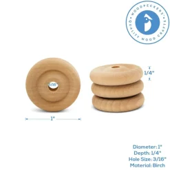 Classic Mini Wood Wheels, Multiple Sizes Available, Craft | Woodpeckers