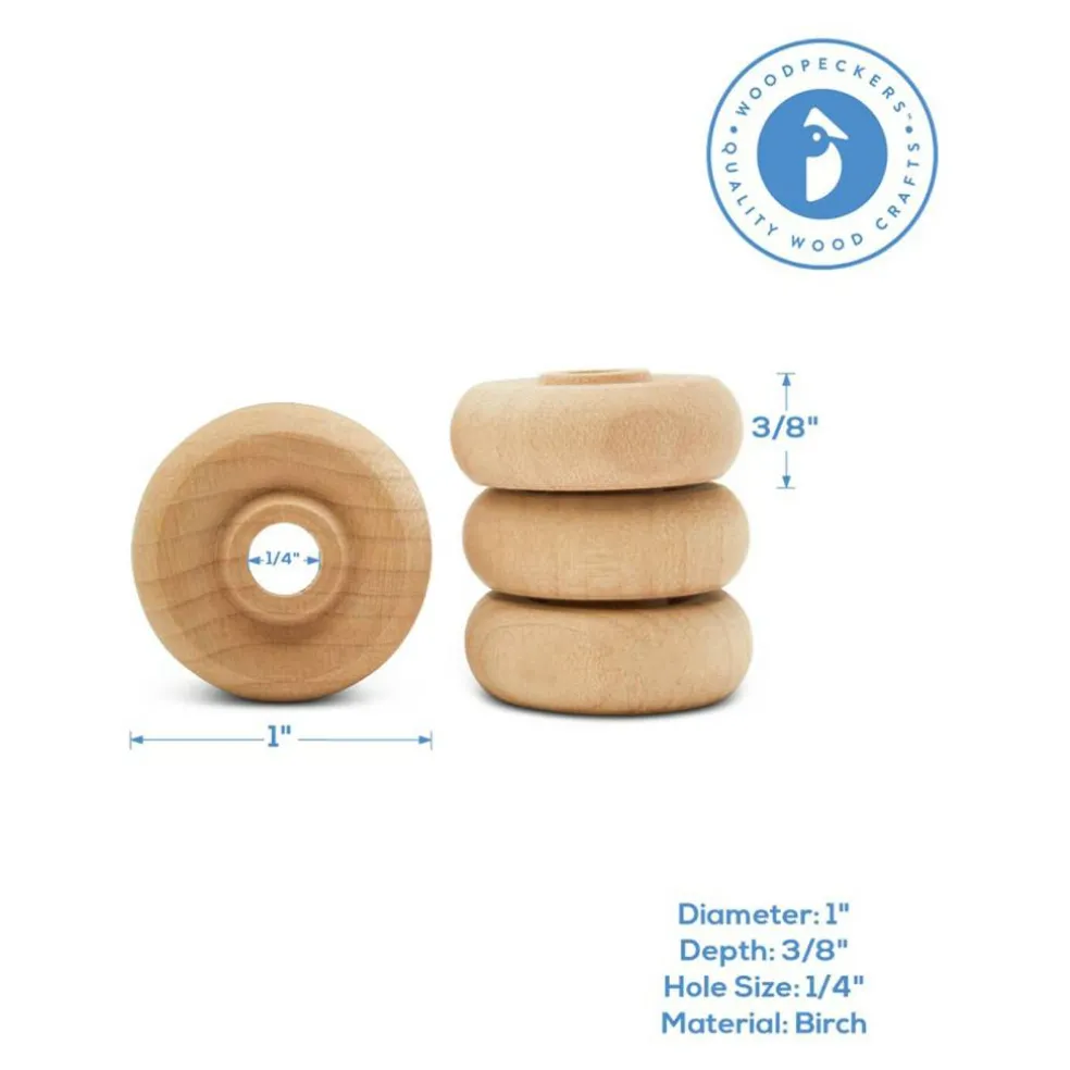 Classic Mini Wood Wheels, Multiple Sizes Available, Craft | Woodpeckers