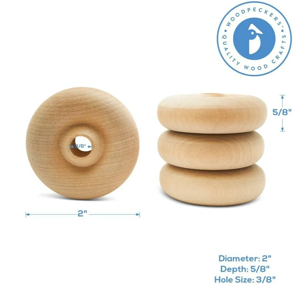 Classic Mini Wood Wheels, Multiple Sizes Available, Craft | Woodpeckers