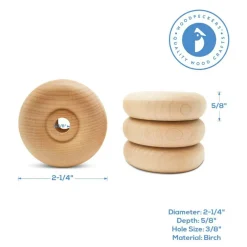 Classic Mini Wood Wheels, Multiple Sizes Available, Craft | Woodpeckers