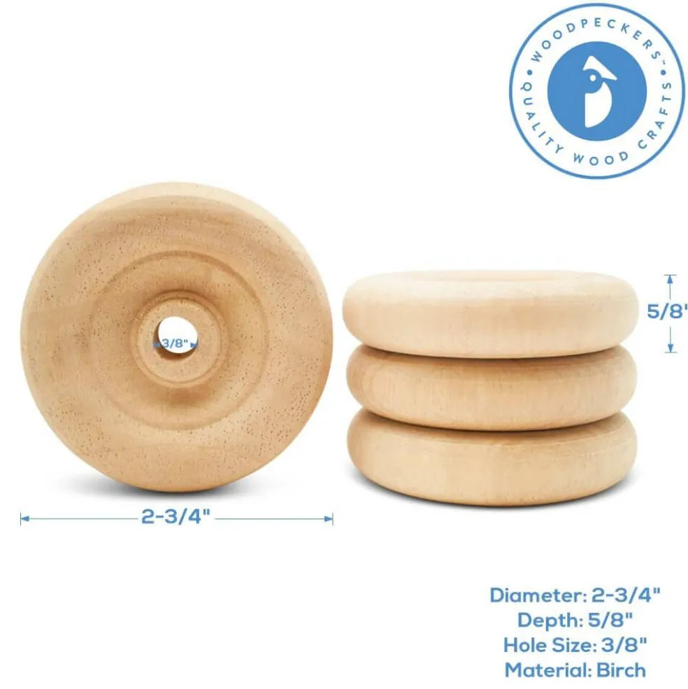 Classic Mini Wood Wheels, Multiple Sizes Available, Craft | Woodpeckers