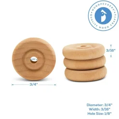 Classic Mini Wood Wheels, Multiple Sizes Available, Craft | Woodpeckers