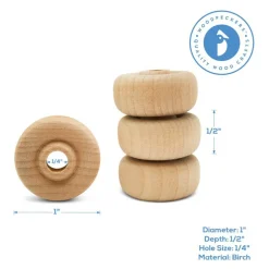 Classic Mini Wood Wheels, Multiple Sizes Available, Craft | Woodpeckers