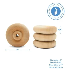 Classic Mini Wood Wheels, Multiple Sizes Available, Craft | Woodpeckers