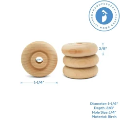 Classic Mini Wood Wheels, Multiple Sizes Available, Craft | Woodpeckers