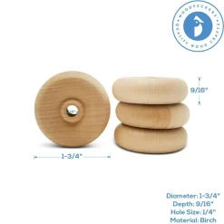 Classic Mini Wood Wheels, Multiple Sizes Available, Craft | Woodpeckers